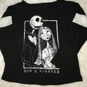 NIGHTMARE BEFORE CHRISTMAS GIRLS LONG SLEEVE SHIRT